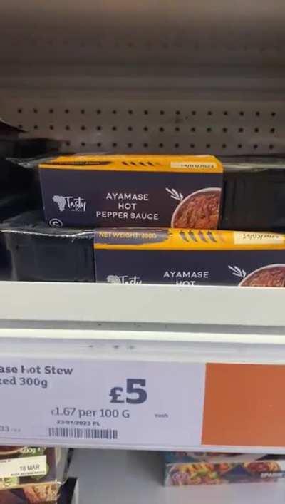 Seen in Sainsburys, London UK
