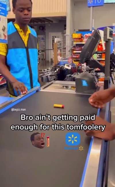 Harassing the cashier for views