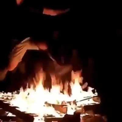 fire leaping. What can go wrong?