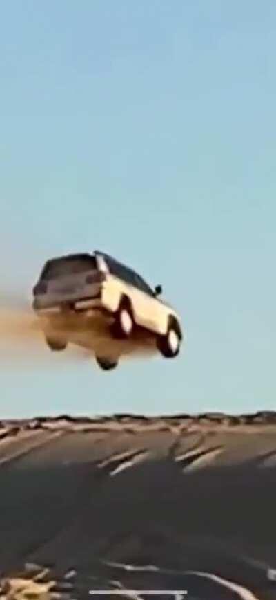 HMRB while we launch a car off some sand dunes