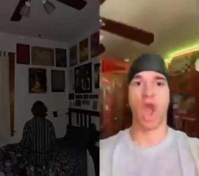 Eu e os casas a vibrar