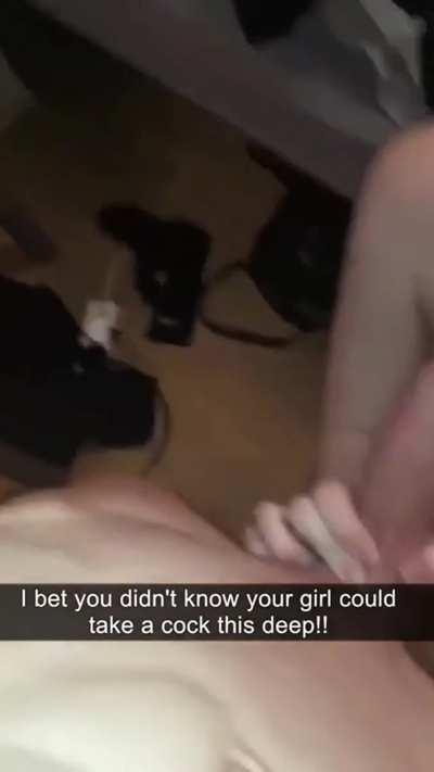 Your girl takes my Big, Uncut Alpha Cock like a real slut.