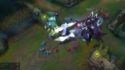 So I finally got Cho'Gath ult on Mordekaiser and became the PROJECT god I always wanted to be