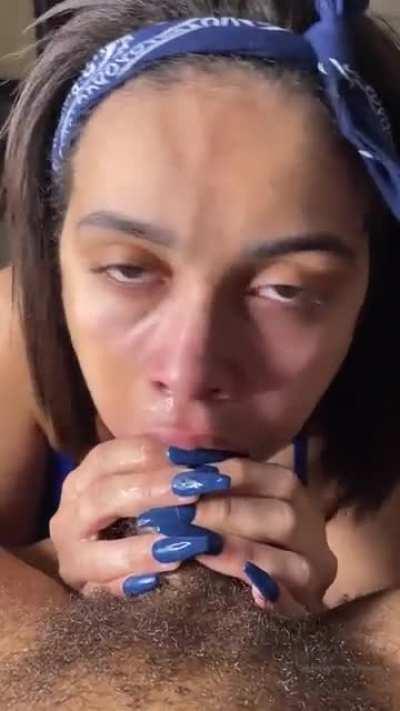 Onlyfans leaked Aaliyah Hadid sucking dick she a throat demon