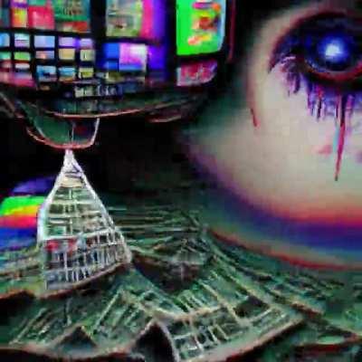 Corrupted cyberpunk. VQGAN-CLIP.