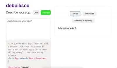 A website that does programming for you just by describing with words what the program should do