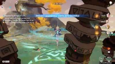 65% ATK SPD Showcase(Event buff + Jean C2) - Noelle, the True Geo Archon