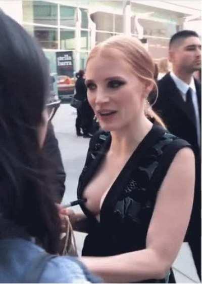 I love Jessica Chastain's body, her boobs are incredible.