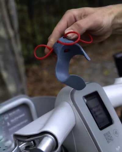 I created a phone holder for NYC citibikes
