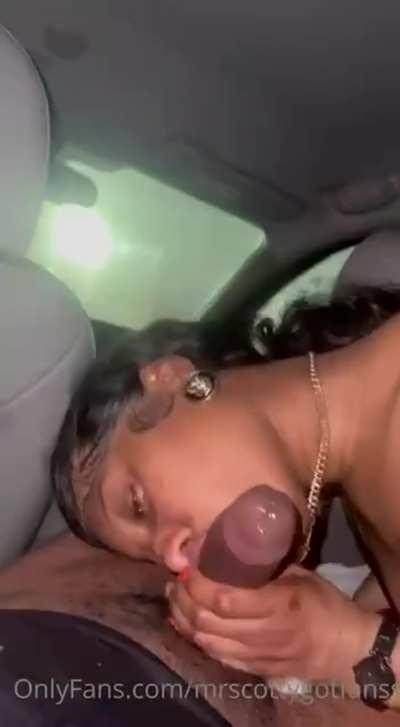 Sloppy head in the backseat