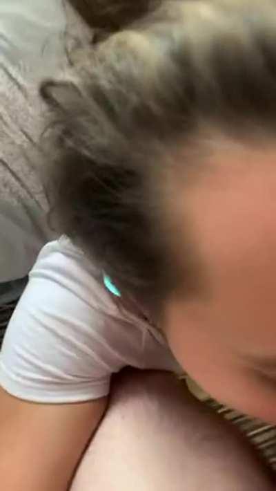 Taking a thick load with a smile on my face