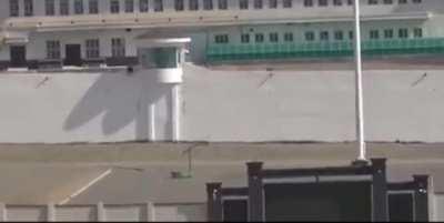 Chinese Tourist recording China Uyghur camps