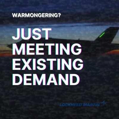 DEAR PEACENIKS: If arms dealing is bad, how do I buy things to kill Ru**ians?