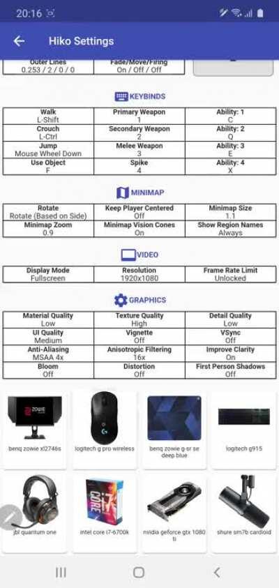 Pro Settings - Crosshair