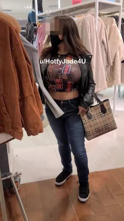 My big titties shopping in sheer
