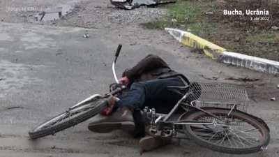 After this genocide,maybe people will not consider the Russian soldiers being victims too.They are war criminals. as much as Putin .#burcha war crime