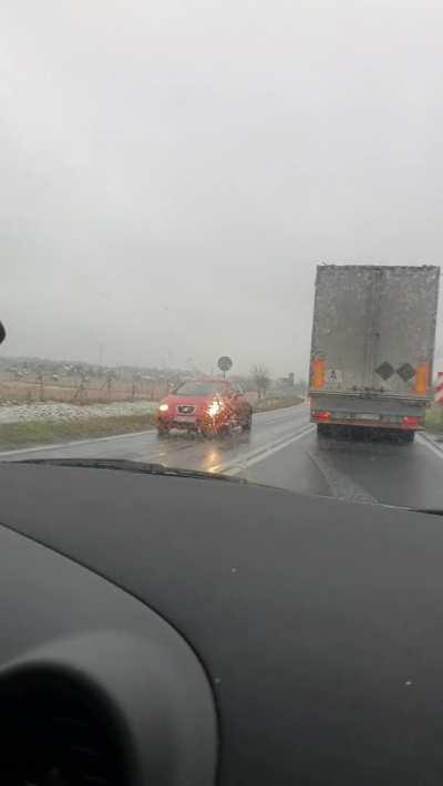 So, how many times do you think they honked at me? Heh