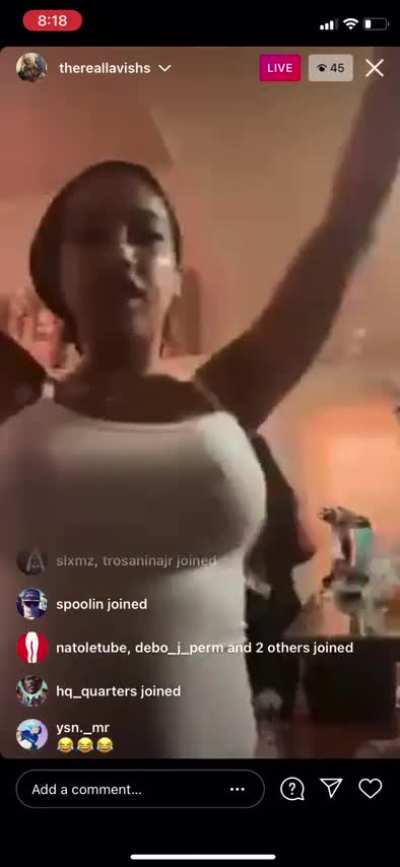 She used to have them tits out damn near weekly before she got hacked💔