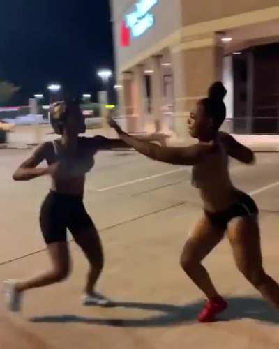 Odd strategy for a woman fighter