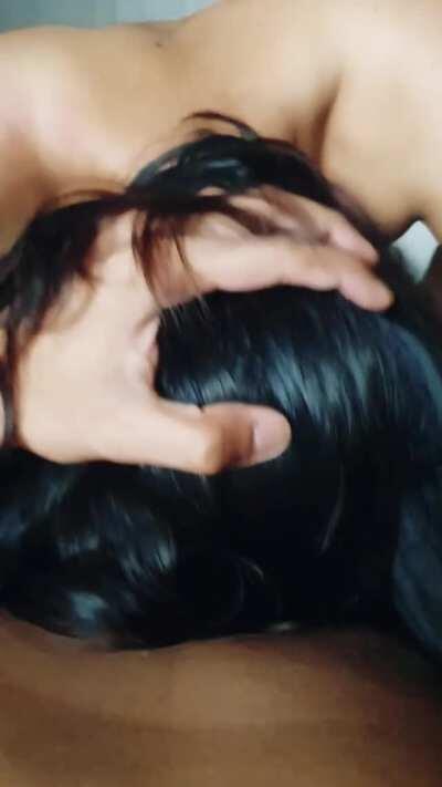 [OC] some spit rubbed on my brown titties to better help it glide ;)