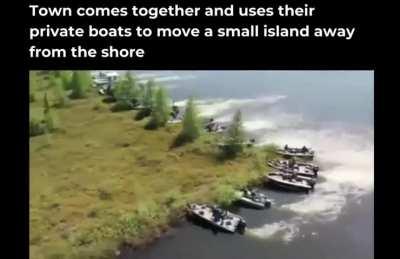 And they moved an island