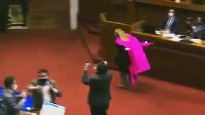 Congress Woman in Chile Today.