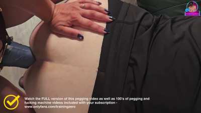 Testing out his new toys