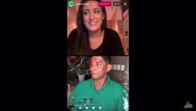 Jardel dando um teco ao vivo na entrevista