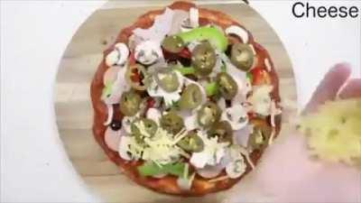 Pizza with EXTRA pineapple