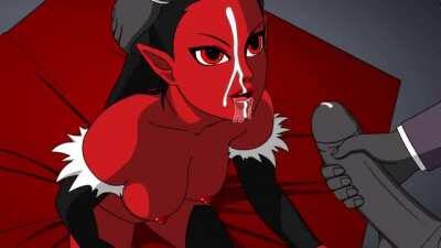 Very smooth cumshot - art by pinoytoons