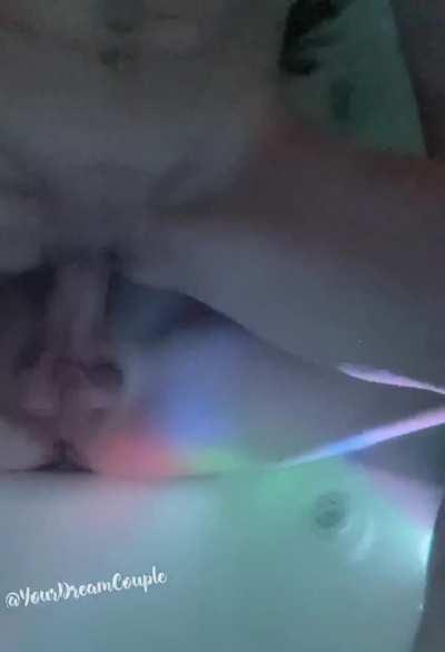 Naughty fun in the hot tub! (fm)