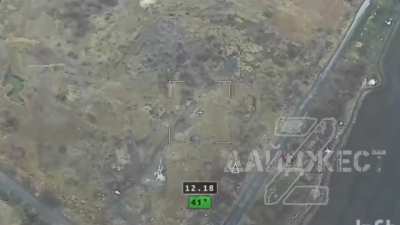  A Ukrainian Leopard 2A4 is hit by a pair of FPV drones and a Lancet. Pokrovsky- 12/21/2024