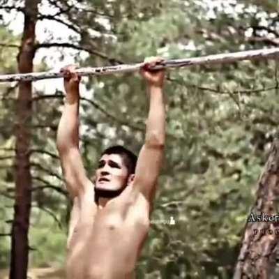 Khabib rare training video in mountains of Dagestan.