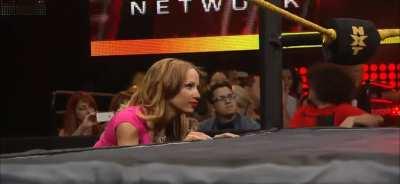 Love how Sasha just watches on enjoying herself