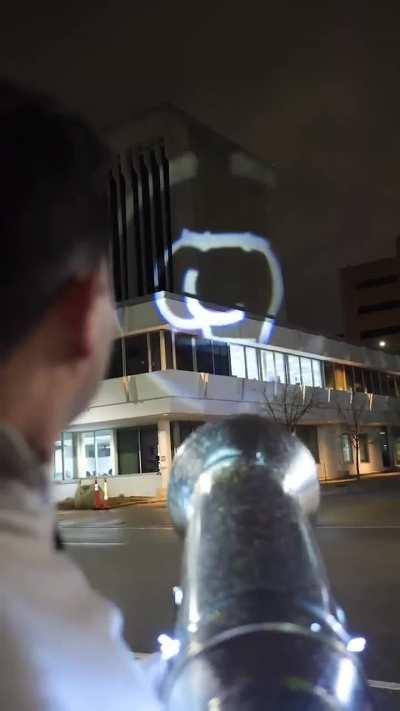 Flashing cars and buildings for a pointless video