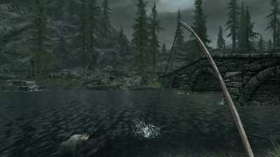 Just peacefully fishing on a stormy day. Nothing wrong at all