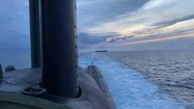 Summer sunset, watching other ships go by