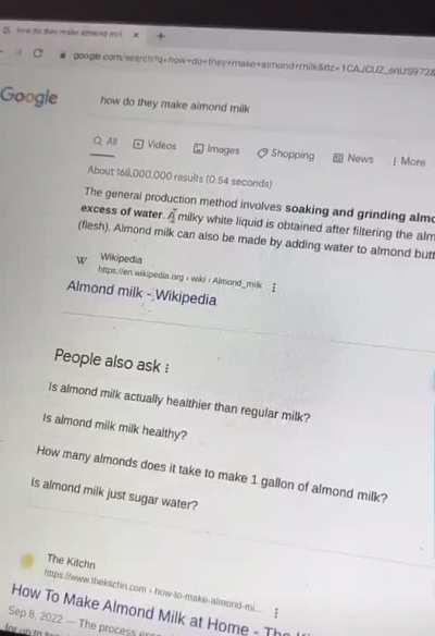 How almond milk is made