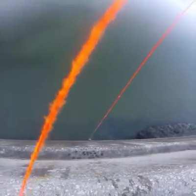 Sniping a Fish from a Dam