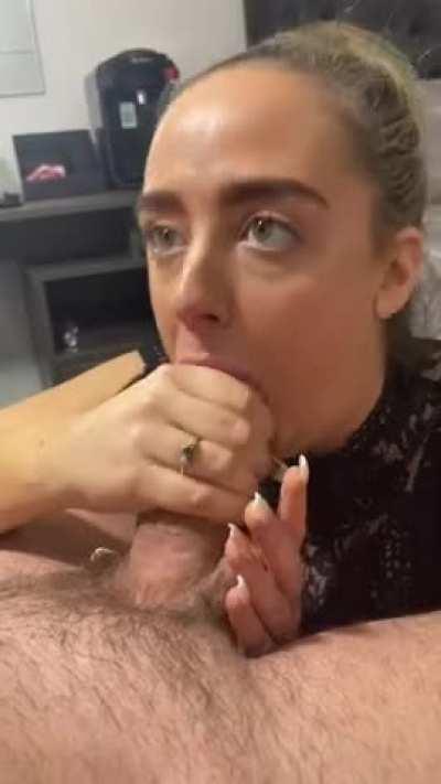 Big Dick Blonde Blowjob