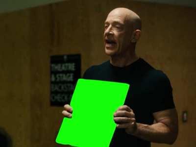 [GREEN SCREEN] Whiplash (2014) - Fletcher raging over Green Screen meme template - 