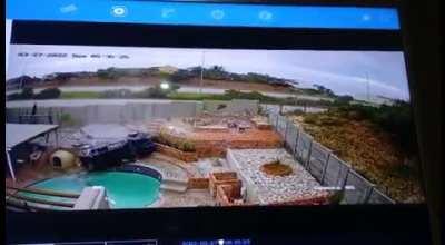 Car lost control with a pool landing this morning near me in Blue Water Bay, South Africa.