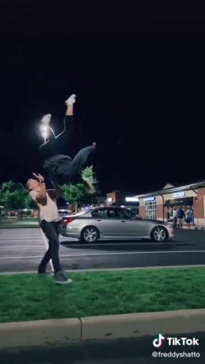 Seems as though this man was hungry... for some shrimp baby!