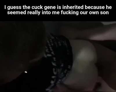 Mom and son with dad old school pt 2