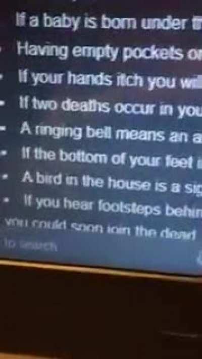 A bird in the house is a sign of wh-