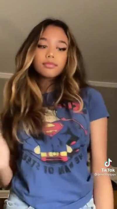 one day she’ll lift the shirt up higher for sure.