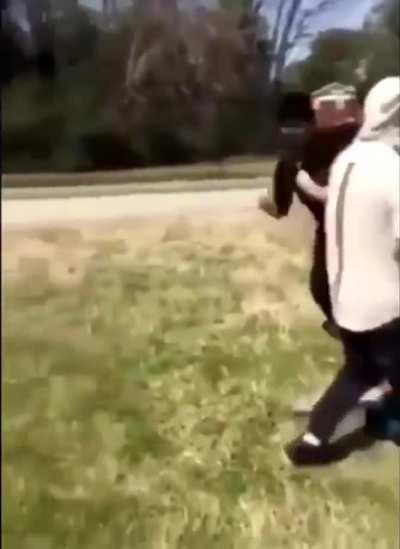 Guy in black shirt wanted to act cool