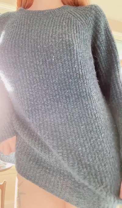 Hiding this under my baggy sweater 😊