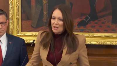 Trump's Agriculture Secretary Brooke Rollins: “My message to America is your government is failing you right now — we have failed you.”  Mike Johnson tries to clean it up: “When she says ‘we have failed you,’ she means ‘we, the Democrats,’ okay?”