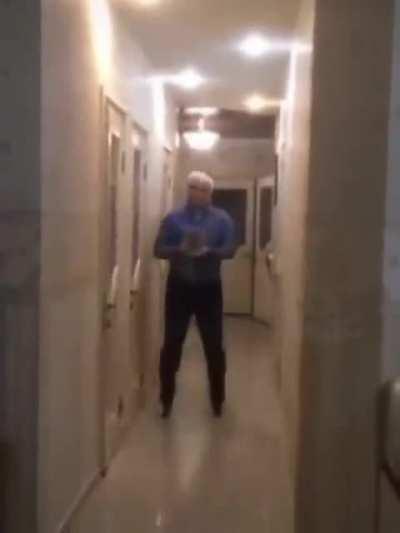 Just some indoor skating with your kitty